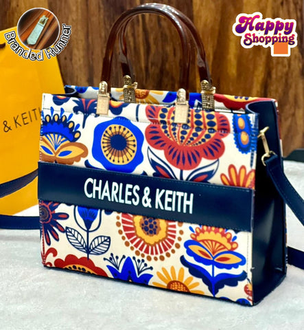 Charles & Keith High HandBag  For Girls With Brand Runner