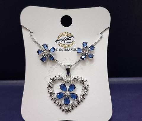 Zarcon 2 pieces chain locket with tops best quality zarcon set