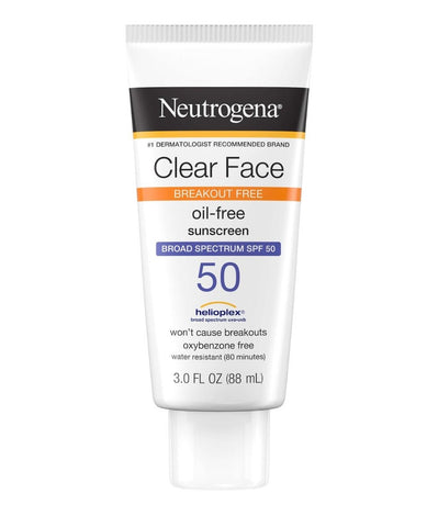 Neutrogena Clear Face Spf 50 Oil Free Sunscreen 88ml