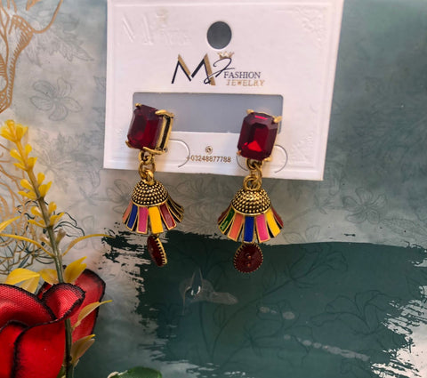 New Jhumki Style Earrings Pair