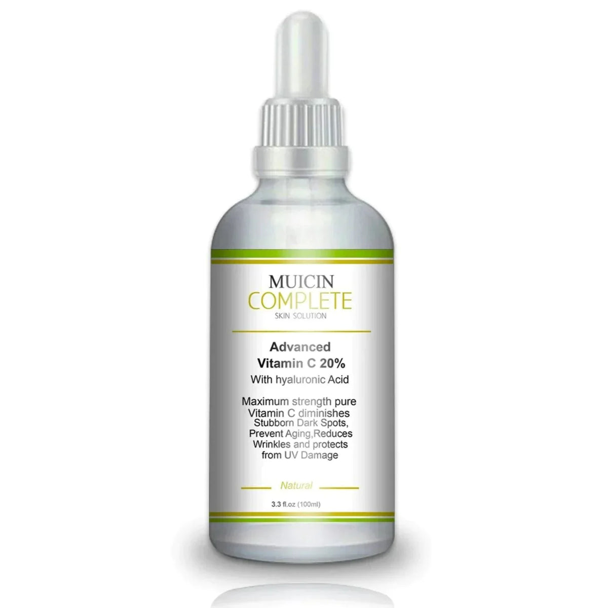 MUICIN - Vitamin C + Hyaluronic Acid Complete Skin Solution Serum 30Ml