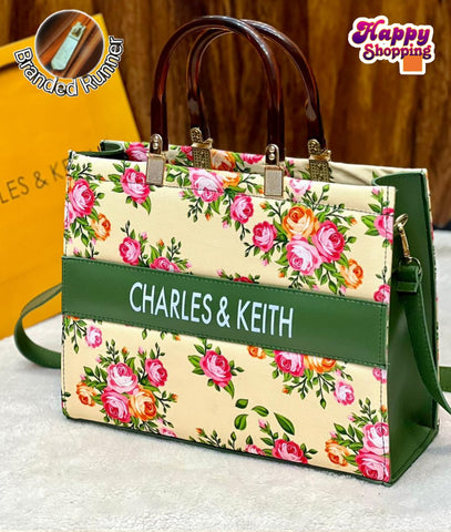 Charles & Keith High HandBag  For Girls With Brand Runner