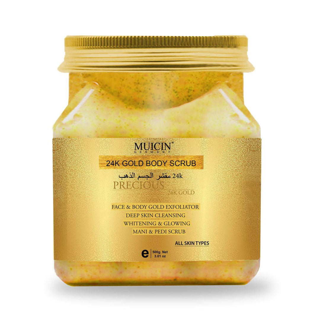 MUICIN - 24K Gold Regenerating Face & Body Scrub - Luxurious Exfoliation & Renewal