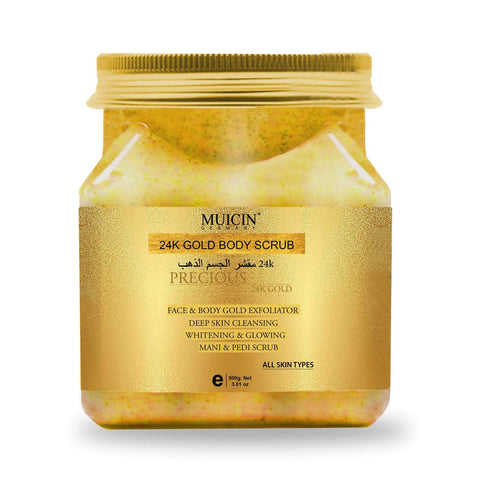 MUICIN - 24K Gold Regenerating Face & Body Scrub - Luxurious Exfoliation & Renewal