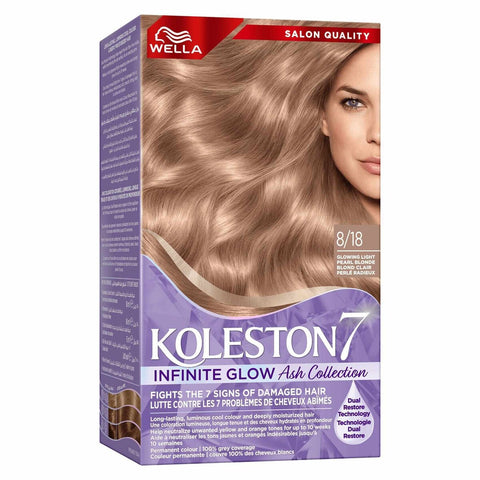 Wella Koleston Hair Color 7 8/18 Light Pearl Blonde