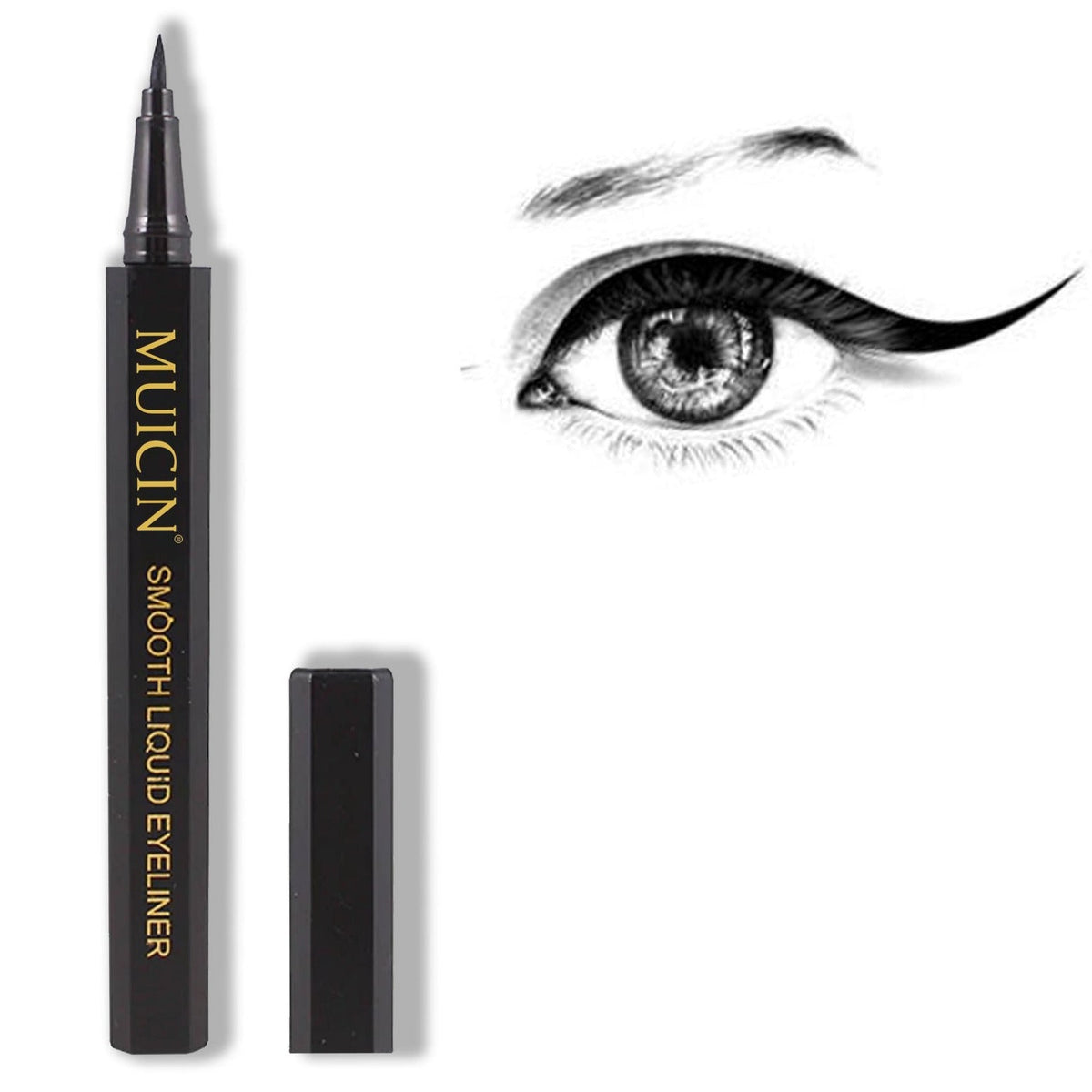 MUICIN - Waterproof Smooth Liquid Eyeliner - Precision Bold Line