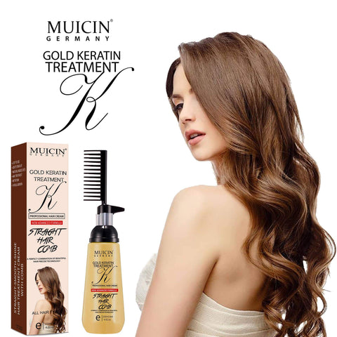 MUICIN - 24K Gold Luxe Hair Straightening Cream - Opulent Smoothness & Radiance