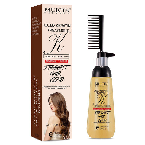 MUICIN - 24K Gold Luxe Hair Straightening Cream - Opulent Smoothness & Radiance