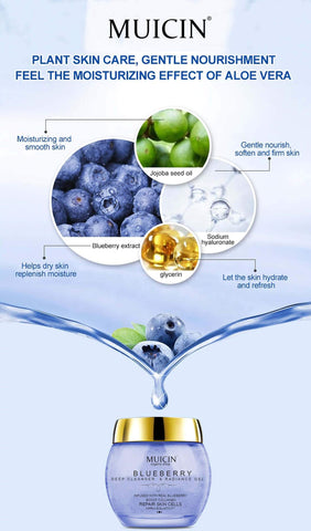 MUICIN - Blueberry Antioxidant Deep Cleanser - Brightening Freshness