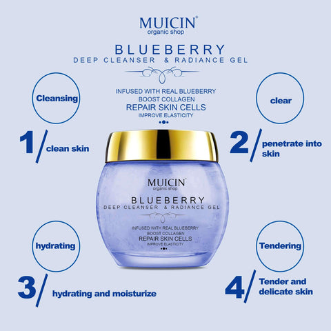MUICIN - Blueberry Antioxidant Deep Cleanser - Brightening Freshness
