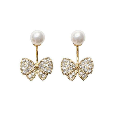 Good Quality Beautiful Earrings Bow Style