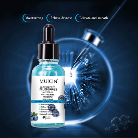 MUICIN - Blueberries Shrink Pores Anti Acne Serum - Antioxidant Clear Skin