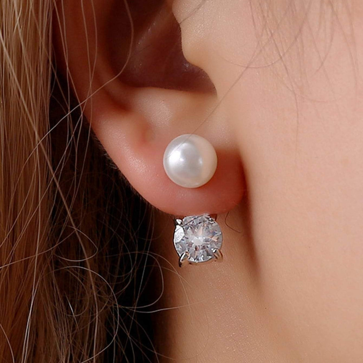 Shein- Faux Pearl Decor Earrings
