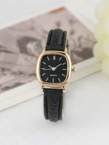 Shein - Quartz Watch With Square Pointer Dial