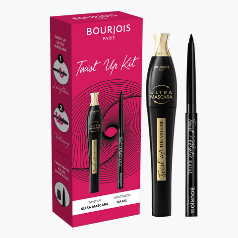 Bourjois- Twist-Up Mascara The Volume 001 Ult Black & Twist Matic Kajal