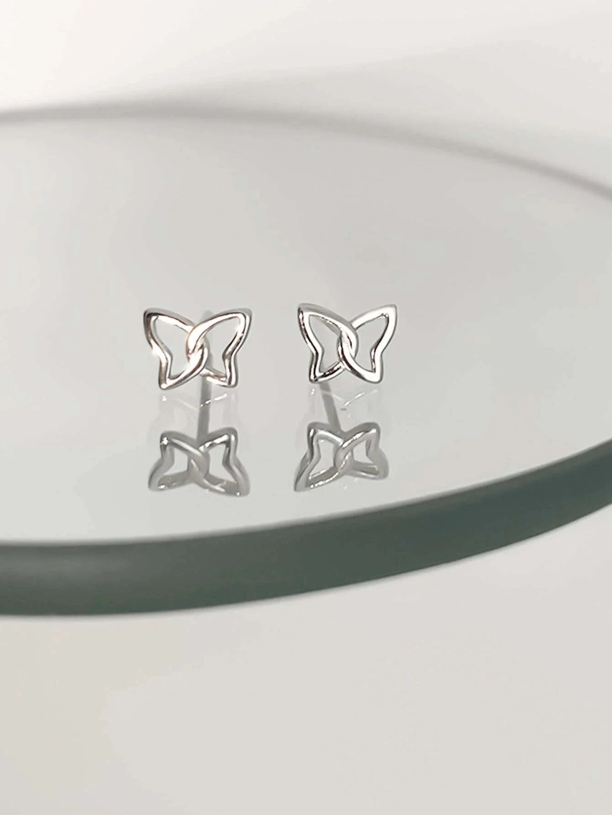 Shein - Butterfly Design Stud Earrings