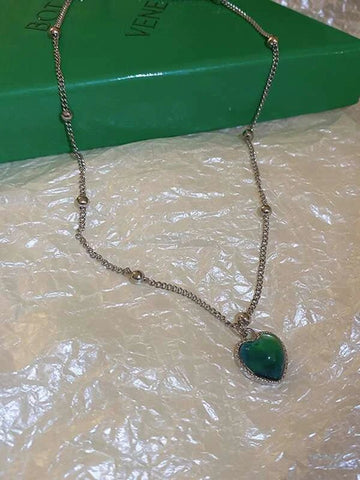 Shein - Heart Pendant Necklace