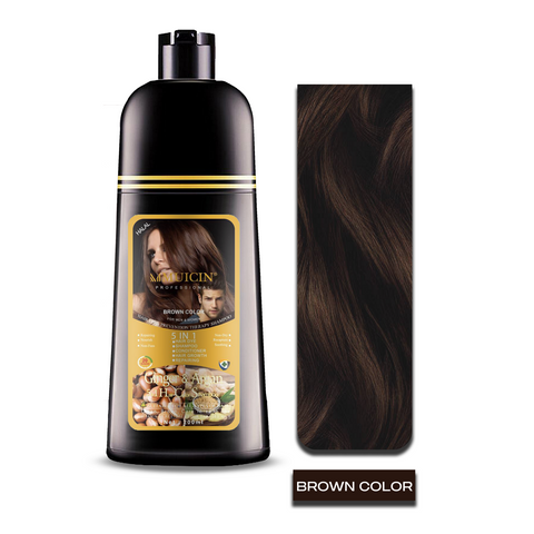 MUICIN - 5 In 1 Hair Color Shampoo With Ginger & Argan Oil - Color Refresh & Repair