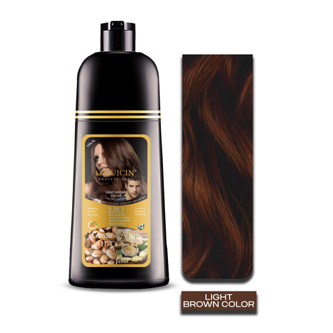 MUICIN - 5 In 1 Hair Color Shampoo With Ginger & Argan Oil - Color Refresh & Repair