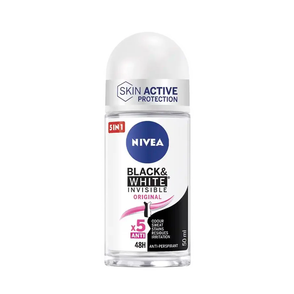 Nivea Black & White Invisible Original Anti-Perspirant Roll On Deo 50ml