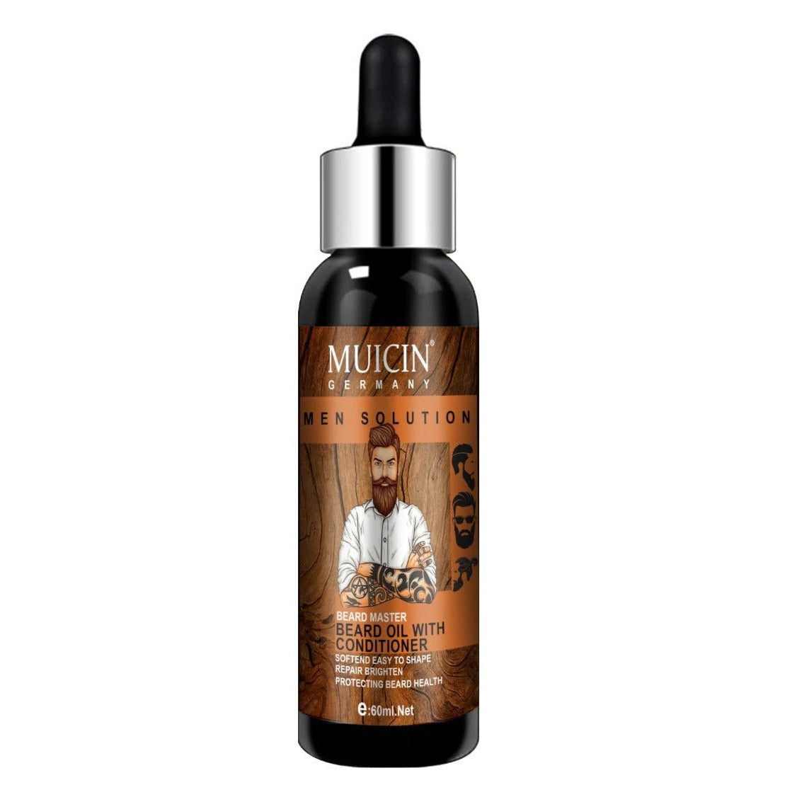MUICIN - Hair Growth & Conditioning Beard Oil - Fuller & Softer Beard