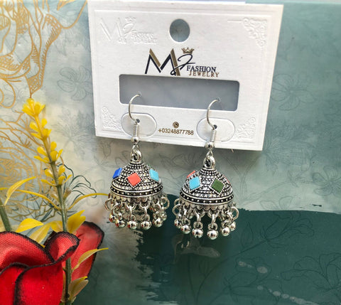 Jhumki Style Earrings Pair