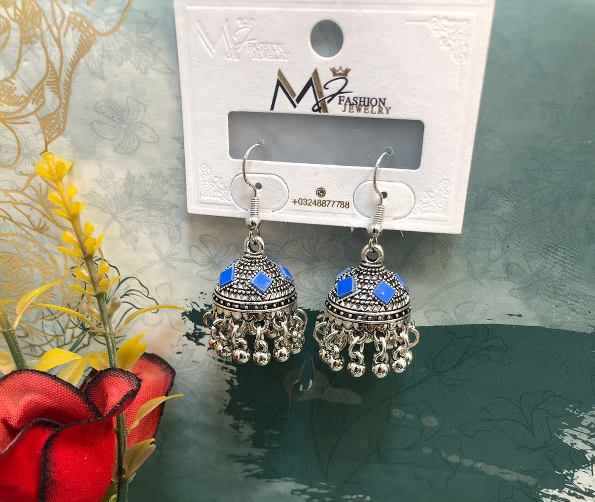 Jhumki Style Earrings Pair