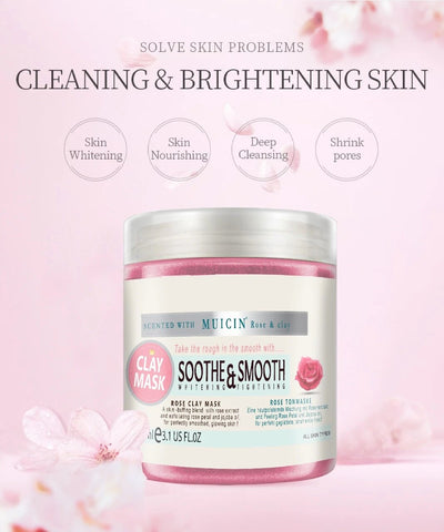 MUICIN - Soothing Rose Pink Clay Mask - Gentle Detox For Radiant Skin