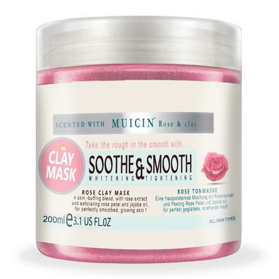 MUICIN - Soothing Rose Pink Clay Mask - Gentle Detox For Radiant Skin