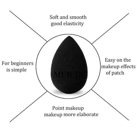 MUICIN - Black Sponge Blender - For Expert Blending