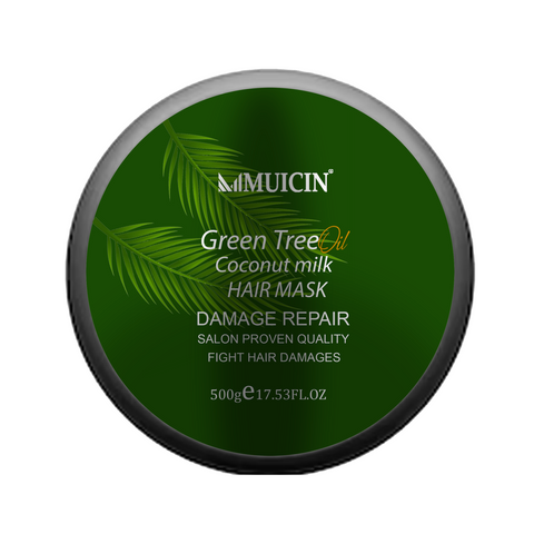 MUICIN - Green Tea & Coconut Milk Hair Protein Mask - Luxe Reconditioning