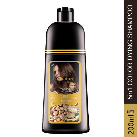 MUICIN - 5 In 1 Hair Color Shampoo With Ginger & Argan Oil - Color Refresh & Repair
