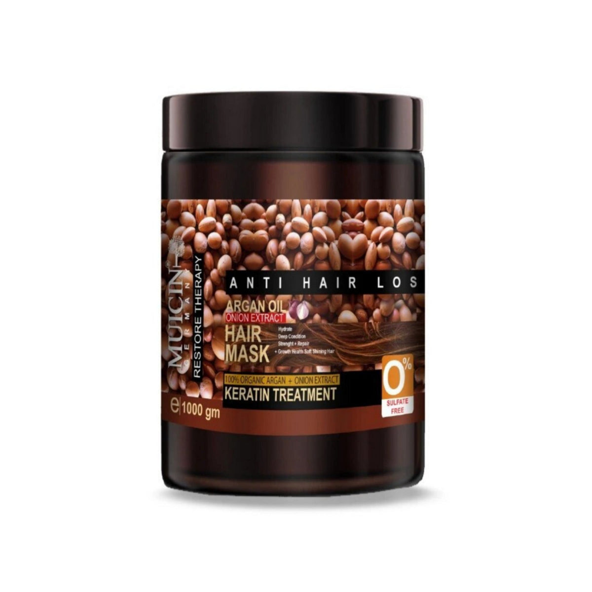 MUICIN - Argan Oil & Onion Extract Anti Hair Loss Keratin Treatment Hair Mask - 1000G