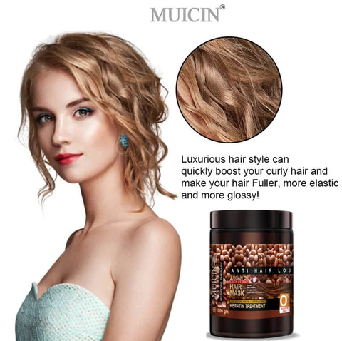 MUICIN - Argan Oil & Onion Extract Anti Hair Loss Keratin Treatment Hair Mask - 1000G