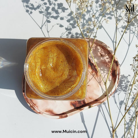 MUICIN - 24K Gold Regenerating Face & Body Scrub - Luxurious Exfoliation & Renewal