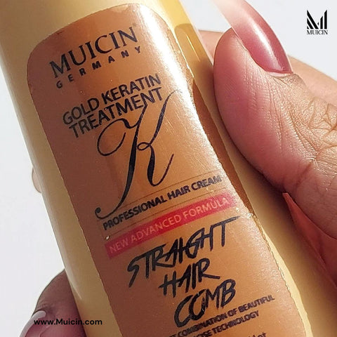 MUICIN - 24K Gold Luxe Hair Straightening Cream - Opulent Smoothness & Radiance