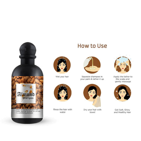 MUICIN - Anti-Dandruff Almond Conditioning Shampoo - Soothing Scalp Care