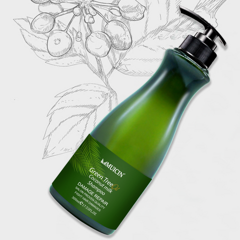 MUICIN - Green Tea & Coconut Milk Hair Shampoo - Refreshing Vitality