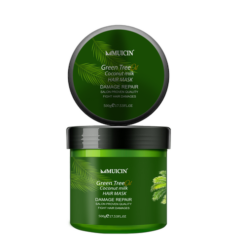 MUICIN - Green Tea & Coconut Milk Hair Protein Mask - Luxe Reconditioning