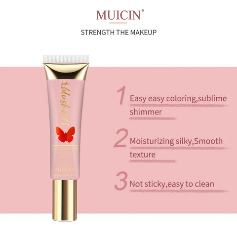 MUICIN - Butterfly Pink Blusher Tube - Soft Rosiness