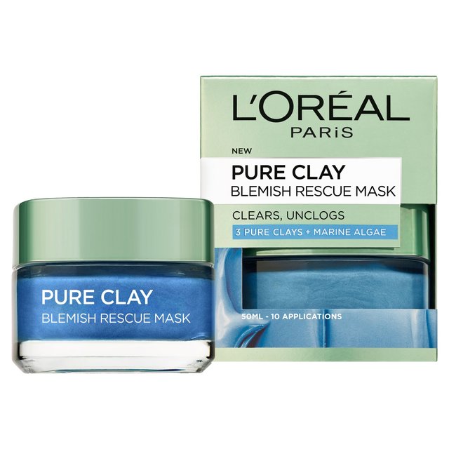 L'Oreal Paris Pure Clay Blemish Rescue Mask 50ml