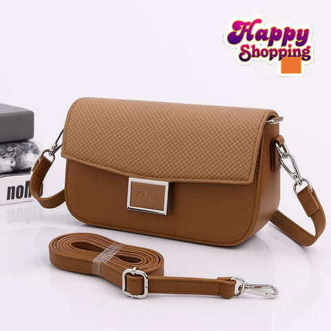 Zara Imported  High Quality CrossBody Bag With 2 Straps