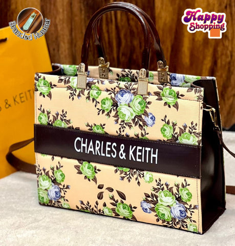 Charles & Keith High HandBag  For Girls With Brand Runner