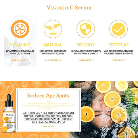 MUICIN - Shrink Pores Vitamin C Face Serum - 30Ml