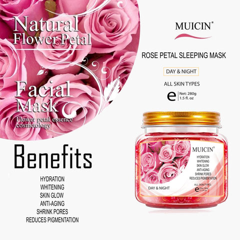 MUICIN - Eternal Rose Petal Sleeping Mask - Nightly Rejuvenation 280G