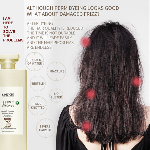 MUICIN - Coconut Milk Hair Shampoo - Deep Hydration & Softness