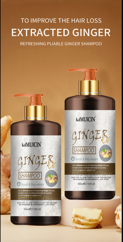 MUICIN - Boost & Rejuvenate Ginger Hair Shampoo - Invigorate & Strengthen