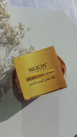 MUICIN - 24K Gold Regenerating Face & Body Scrub - Luxurious Exfoliation & Renewal