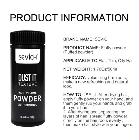 SEVICH Hair Styling Powder Texture Powder Natural Look