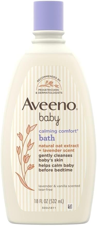 Aveeno Baby Bath Calming Comfort Levender & Vanilla Scented 236ml